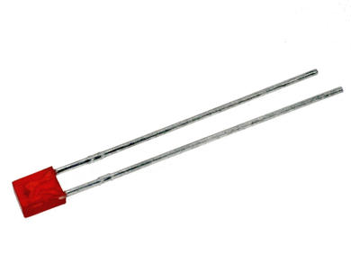 LED; L-914ID; 2x3mm; red; 2÷8mcd; 100°; diffused; rectangular; 2V; 30mA; 625nm; through hole; Kingbright; RoHS