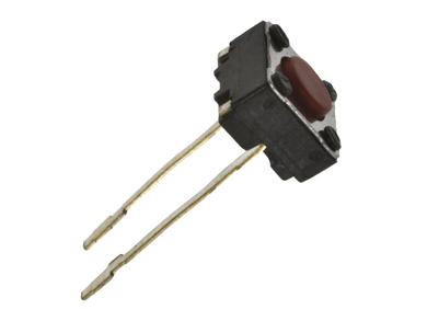 Tact switch; 6x6mm; 4,3mm; Model 1; 0,8mm; through hole; 2 pins; red; OFF-(ON); 50mA; 12V DC; 250gf Tact switch; 6x6mm; 4,3mm; Model 1; 0,8mm; through hole; 2 pins; red; OFF-(ON); 50mA; 12V DC; 250gf