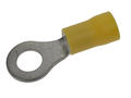 Cord end terminal; M6; ring; insulated; KOIM6Y; yellow; straight; for cable; 4÷6mm2; tinned; crimped