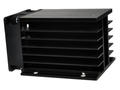 Heatsink; DY-HAW-24; for 3-phase SSR; with fan 24V DC; with holes; 0,38K/W; blackened; 135mm; 100mm; 80mm; Firma Piekarz