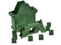 Enclosure; DIN rail mounting; DMEN-S6PGG; polyamide; 99mm; 35mm; 111,5mm; green; Dinkle; -40...+105°C; RoHS; no gasket