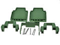 Enclosure; DIN rail mounting; DEGH-06P; polyamide; 79mm; 40mm; 105,8mm; green; Dinkle; -40...+105°C; RoHS; no gasket