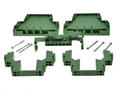 Enclosure; DIN rail mounting; DEG-04P; polyamide; 79mm; 30mm; 69,1mm; green; Dinkle; -40...+105°C; RoHS; no gasket