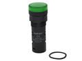 Indicator; AD16-16E/G-24; 16mm; LED 24V backlight; green; screw; black; IP40; 39mm; Onpow; RoHS