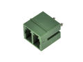 Terminal block; EDV-3.81-02P; 2 ways; R=3,81mm; 9,3mm; 8A; 300V; through hole; straight; closed; green; KLS; RoHS; STL1550