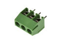 Terminal block; KLS2-350; 3 ways; R=3,50mm; 8,6mm; 10A; 300V; through hole; straight; round hole; slot screw; screw; 0,34-1,0mm2; green; KLS; RoHS; AK350