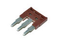 Insertion bridge; for DIN rail terminal blocks; DSS2.5N-03P; red; 1 way; Dinkle; RoHS