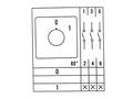 Przełącznik; krzywkowy; obrotowy; LW26GS-32-M2-04/2P 01; 2 pozycje; OFF-ON; 60°; bistabilny; na panel; 4 tory; 2 warstwy; śrubowe; 32A; 440V AC; czerwony; 8mm; 64x64mm; 43mm; Greegoo; RoHS