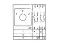 Przełącznik; krzywkowy; obrotowy; LW26-32-M2-I/2P 102; 3 pozycje; ON-OFF-ON; 60°; bistabilny; na panel; 2 tory; 2 warstwy; śrubowe; 32A; 440V AC; czarny; 8,5mm; 64x64mm; 55mm; Howo; RoHS