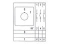 Przełącznik; krzywkowy; obrotowy; LW26GS-20-M1-04/2P 01; 2 pozycje; OFF-ON; 60°; bistabilny; na panel; 3 tory; 2 warstwy; śrubowe; 20A; 440V AC; czerwony; 8mm; 48x48mm; 42mm; Greegoo; RoHS