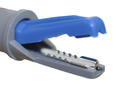 Crocodile clip; AK10 / 930126102; blue; 53mm; pluggable (4mm banana socket); 6A; 60V; brass; Hirschmann; RoHS