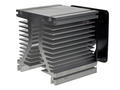 Heatsink; with fan 220V AC; 6621-12; DP200A2123XST Sunon slide 161,5m3/h; 0,17K/W; plain; 120mm; 126mm; 136mm