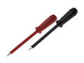 Test probe; PRUEF2 / 973368100; black; 2mm; pluggable (4mm banana socket); 60V; 97,5mm; nickel plated steel; PP; Hirschmann; RoHS