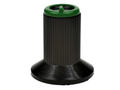 Gałka; N-0/BKGN6; 6mm; zielony; czarny; fi 18/11mm; 19mm; plastik; Elzar
