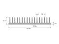 Radiator; P52317/8; naturalny; 80mm; żebrowany; 1,6K/W; 150mm; 25mm; Firma Piekarz