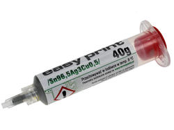 Paste; solder; AGT-030 Easy print Sn96,5/Ag3/Cu0,5/40g; 40g; paste; syringe; AG Termopasty