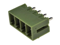 Łączówka; XY2500V-E-04P3.81; 4 tory; R=3,81mm; 9,1mm; 8A; 125V; przewlekany (THT); proste; zamknięta; 1,5mm2; zielony; Xinya; RoHS
