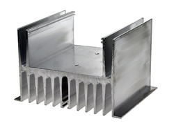 Radiator; SSR P4357/10; do SSR 1-fazowych; z otworami; naturalny; 1K/W; 100mm; 124mm; 80mm; Firma Piekarz