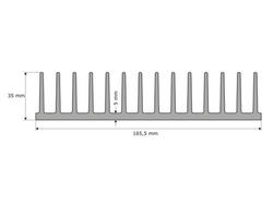 Heatsink; A4291; 5kg/m; ribbed; 165,5mm; 35mm; Kety