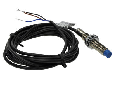 Czujnik; indukcyjny; ASP01-8B2DPA-1; PNP; NO; 2mm; 10÷30V; DC; 200mA; cylindryczny metalowy; fi 8mm; 47mm; wysunięty; z przewodem 2mb; Aiks; RoHS