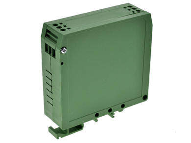 Enclosure; DIN rail mounting; DEGM-03P; polyamide; 78,9mm; 25mm; 84,6mm; green; Dinkle; -40...+105°C; RoHS; no gasket