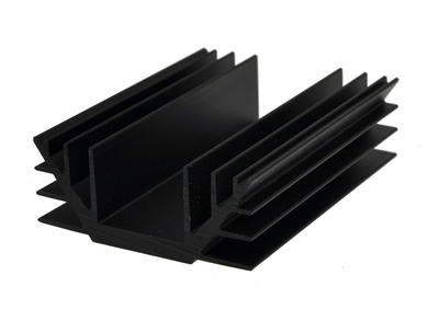 Heatsink; A4240/10,5; blackened; 105mm; U; 74mm; 30mm; Kety; RoHS