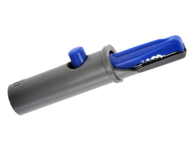 Crocodile clip; AK10 / 930126102; blue; 53mm; pluggable (4mm banana socket); 6A; 60V; brass; Hirschmann; RoHS