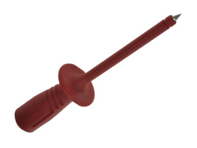 Test probe; PRUEF2600 972317101; red; 2mm; pluggable (4mm banana socket); 1A; 1000V; 94mm; safe; stainless steel; PP; Hirschmann; RoHS