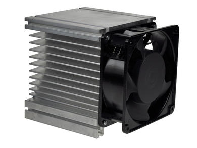 Radiator; z wentylatorem 220V AC; 6621-12; DP200A2123XST Sunon ślizgowe 161,5m3/h; 0,17K/W; naturalny; 120mm; 126mm; 136mm