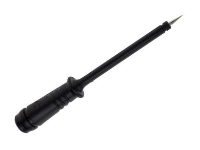 Test probe; PRUEF2 / 973368100; black; 2mm; pluggable (4mm banana socket); 60V; 97,5mm; nickel plated steel; PP; Hirschmann; RoHS