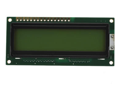 Wyświetlacz; LCD; alfanumeryczny; WC1602AOSTYLYHC06; 16x2; czarny; Kolor tła: zielony; podświetlenie LED; 64mm; 13,5mm; Wincom Tech; RoHS
