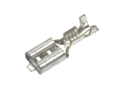 Connector; flat female; 4,8x0,8mm; KPNF48; uninsulated; 0,5÷1,5mm2; for cable; straight; tinned; crimped