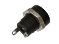 Socket; 2,1mm; DC power; 5,5mm; DC-2,1; straight; for panel; solder; plastic; RoHS