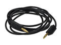 Test lead; 22.050.100.2; 2x banana plug; 2mm; 1m; PVC; 0,5mm2; black; 10A; 60V; gold plated brass; Amass; 3.105