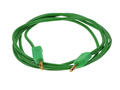 Test lead; 22.050.100.4; 2x banana plug; 2mm; 1m; PVC; 0,5mm2; green; 10A; 60V; gold plated brass; Amass; 3.105