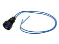 Indicator; KLP10B/230V; 13mm; LED 230V backlight; blue; with cable; black; IP20; LED 10mm; 30mm; Elprod; RoHS