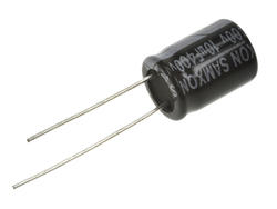 Kondensator; elektrolityczny; 10uF; 400V; KM; KM 10U/400V; fi 10x13mm; 5mm; przewlekany (THT); luzem; Samxon; RoHS