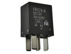 Przekaźnik; elektromagnetyczny samochodowy; FRC7A-S-DC12V; 12V; DC; 1 styk zwierny; 25A; 14V DC; z konektorami; 1,2W; Forward Relays; RoHS