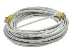 Kabel; patchcord; U/UTP; CAT 5e; 10m; szary; RJ45100Go; linka; Cu; okrągły; PVC; 2x wtyk RJ45