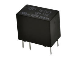 Przekaźnik; elektromagnetyczny miniaturowy; HFD23-024-1ZS (JRC23F); 24V; DC; 1 styk przełączny; 0,5A; 125V AC; 1A; 30V DC; do druku (PCB); Hongfa; RoHS