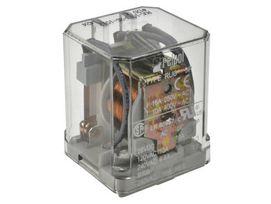 Przekaźnik; elektromagnetyczny przemysłowy; RUC-1013-26-1012; 12V; AC; 3 styki przełączne; 16A; z konektorami; do gniazda; Relpol; RoHS
