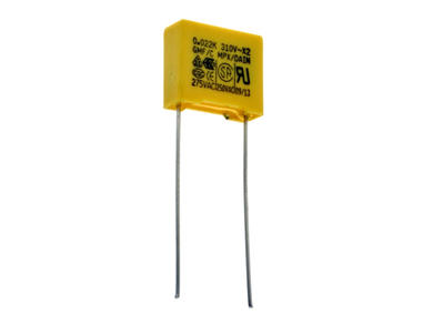 Capacitor; X2; polypropylene; MKP; 2,2nF; 310V AC; MPX; 10%; 5x11x12,5mm; 10mm; bulk; -40...+110°C; WQC; RoHS