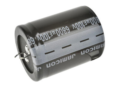 Kondensator; elektrolityczny; SNAP-IN; 6800uF; 100V; LS; LSW682M2AQ45M; 20%; fi 35x45mm; 10mm; przewlekany (THT); luzem; -40...+85°C; 2000h; Jamicon; RoHS