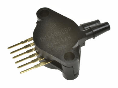 Sensor; pressure; MPX5050DP; 0÷50kPa; differential; 4,75÷5,25V; DC; through hole; Freescale; RoHS