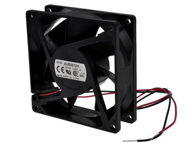 Fan; AUB0812H-A; 80x80x25mm; Superflo; 12V; DC; 2,16W; 65,93m3/h; 34dB; 0,26A; 3000RPM; 2 wires; Delta Electronics; RoHS