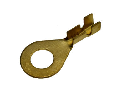 Cord end terminal; M6; ring; uninsulated; KONM6; straight; for cable; 0,5÷0,8mm2; crimped