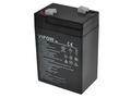 Rechargeable battery; lead-acid; maintenance-free; LP4.5-6; 6V; 4,5Ah; 70x48x100(106)mm; connector 4,8 mm; VIPOW; 0,8kg