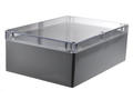 Enclosure; multipurpose; G238C; polycarbonate; 265mm; 185mm; 95mm; IP65; light gray; transparent lid; Gainta; RoHS