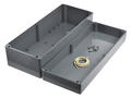 Enclosure; multipurpose; G3130; ABS; 353mm; 140mm; 121,5mm; IP65; dark gray; recessed area on cover; Gainta; RoHS