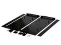 Enclosure; Rack 19"; G17081UBK; ABS; 431mm; 203mm; 43mm; 1U; black; venting holes; RoHS; Gainta; no gasket; stainless steel screws